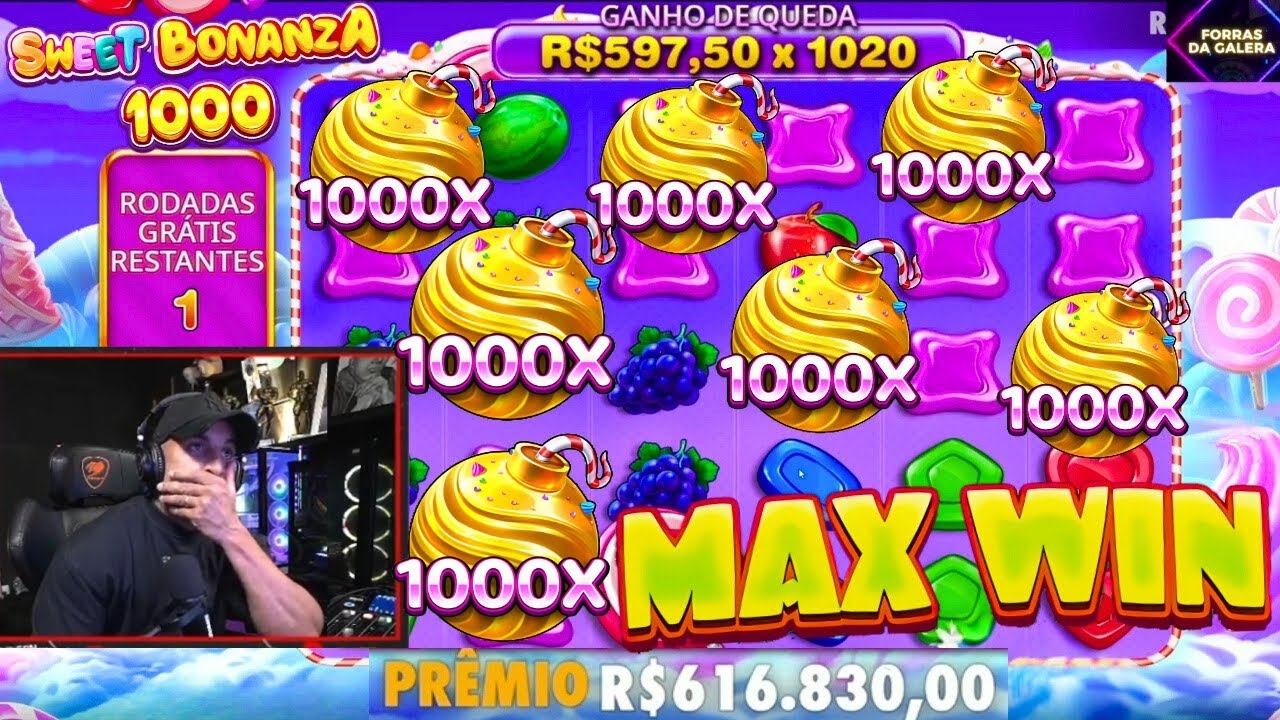 MAX WIN!! HUDSOM AMORIM ENLOUQUECEU NO SWEET BONANZA 1000 COM A FORRA DO INSCRITO