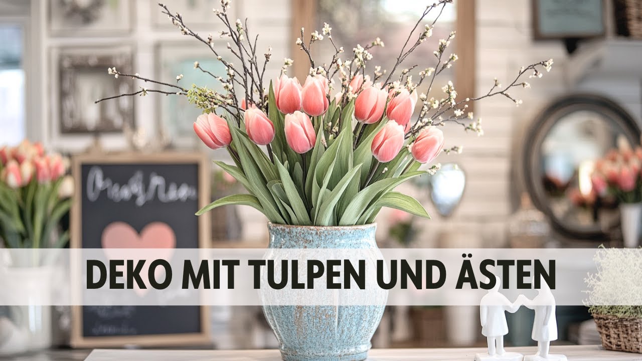Elegante Deko mit Tulpen und Ästen – 24 zauberhafte Inspirationen! 🌷🌿