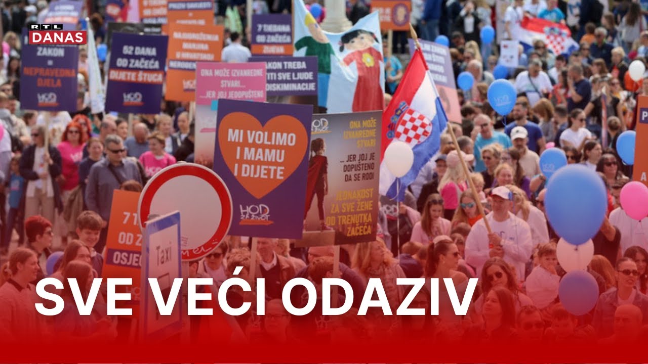 U Zagrebu održan deseti Hod za život - Željka Markić najavila novi zakon | RTL Danas