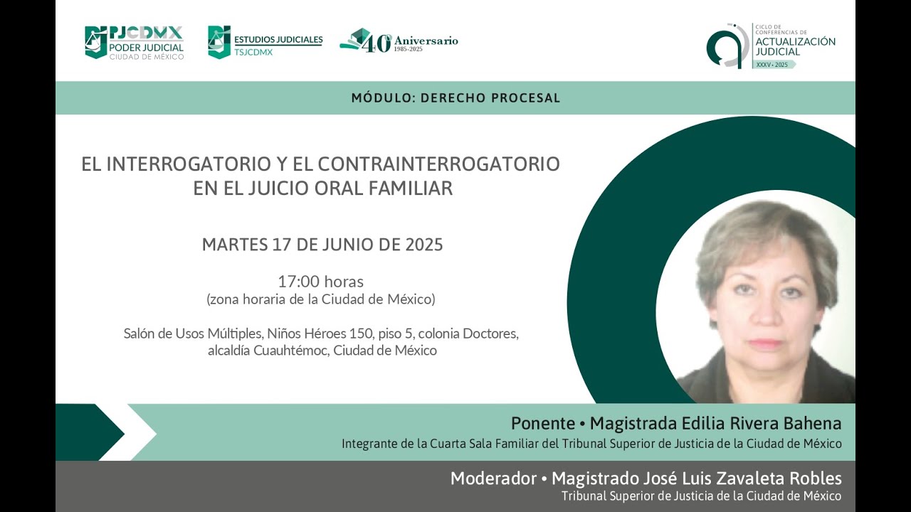 EL INTERROGATORIO Y EL CONTRAINTERREGOTORIO EN EL JUICIO ORAL FAMILIAR