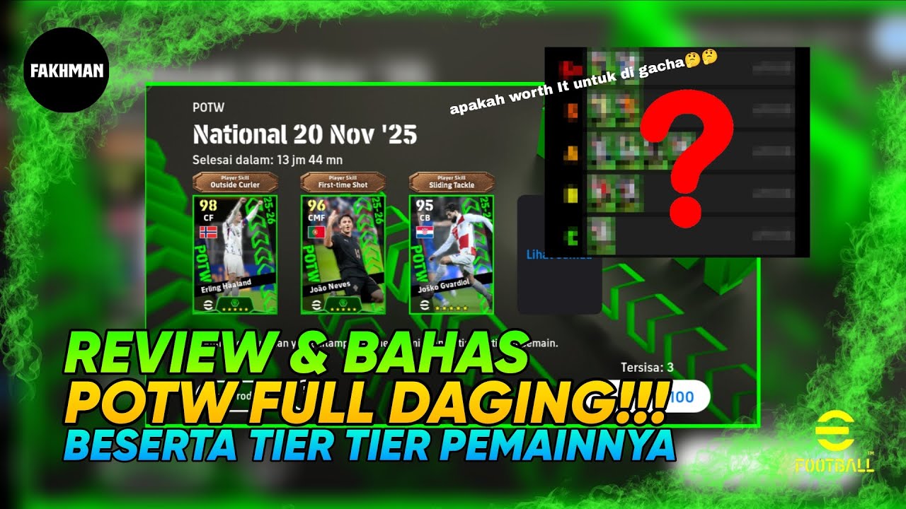 🔥 REVIEW POTW MINGGU INI DI EFOOTBALL 2026! WAJIB GACHA ATAU SKIP? - #efootball2026