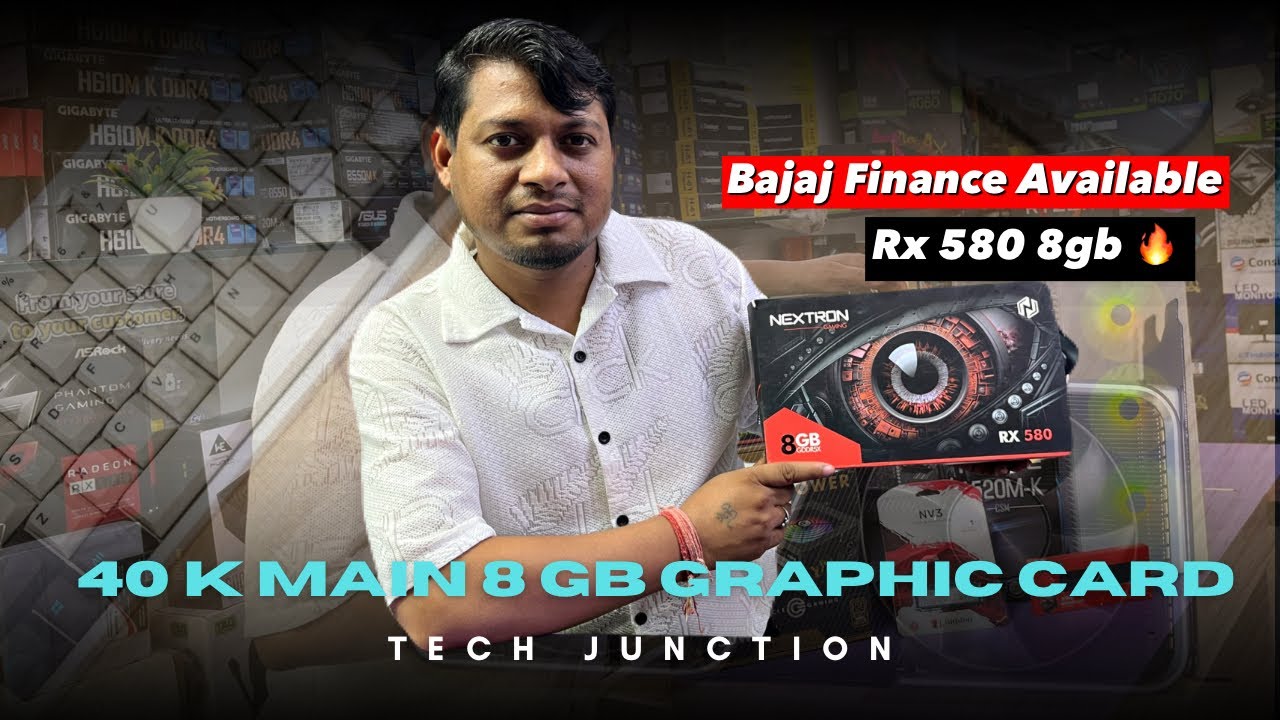 40k Best Gaming Pc Build With Gpu Rx580 8gb 🔥 Bajaj Finance Available Nehru Place