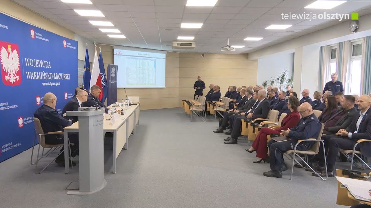 Odprawa roczna policjantów garnizonu warmińsko-mazurskiego