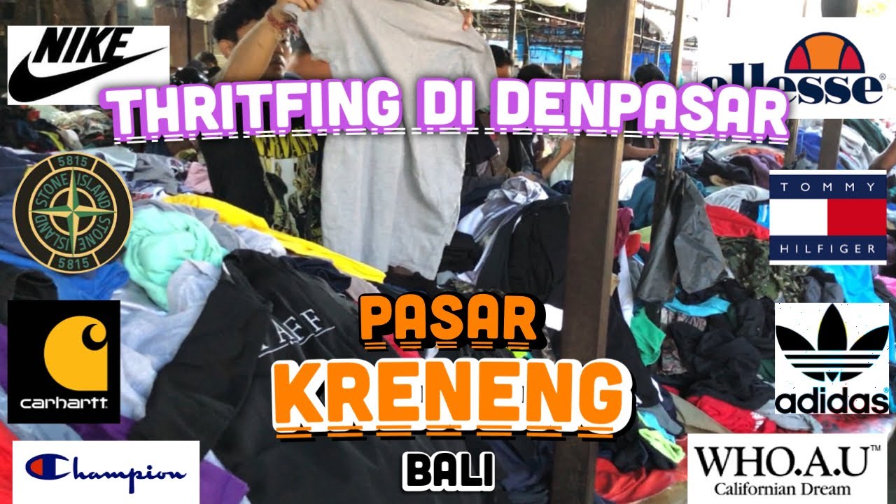 Thrifting di pasar kreneng bali 2024 | wajib kesini sebelum ke pasar kodok!!