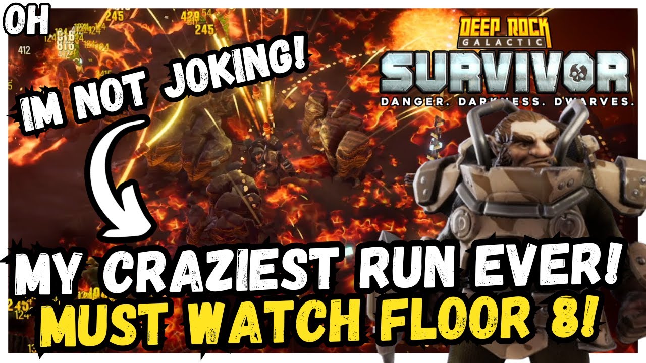 My CRAZIEST Run EVER! NO HYPERBOLE I PROMISE! Deep Rock Galactic Survivor!