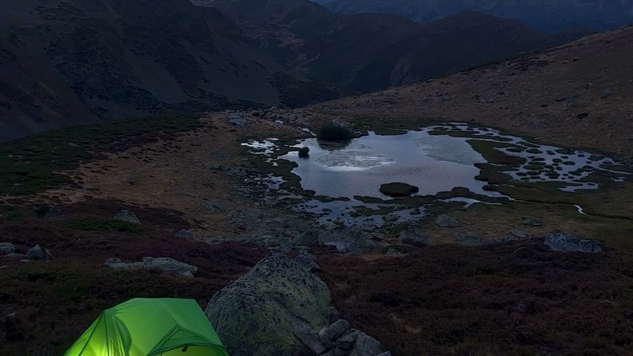 Sheltered in a Mountain Storm at Dusk  ⛈️ Wind, Thunder & Deep Calm | Carpathian Mountains 🌄