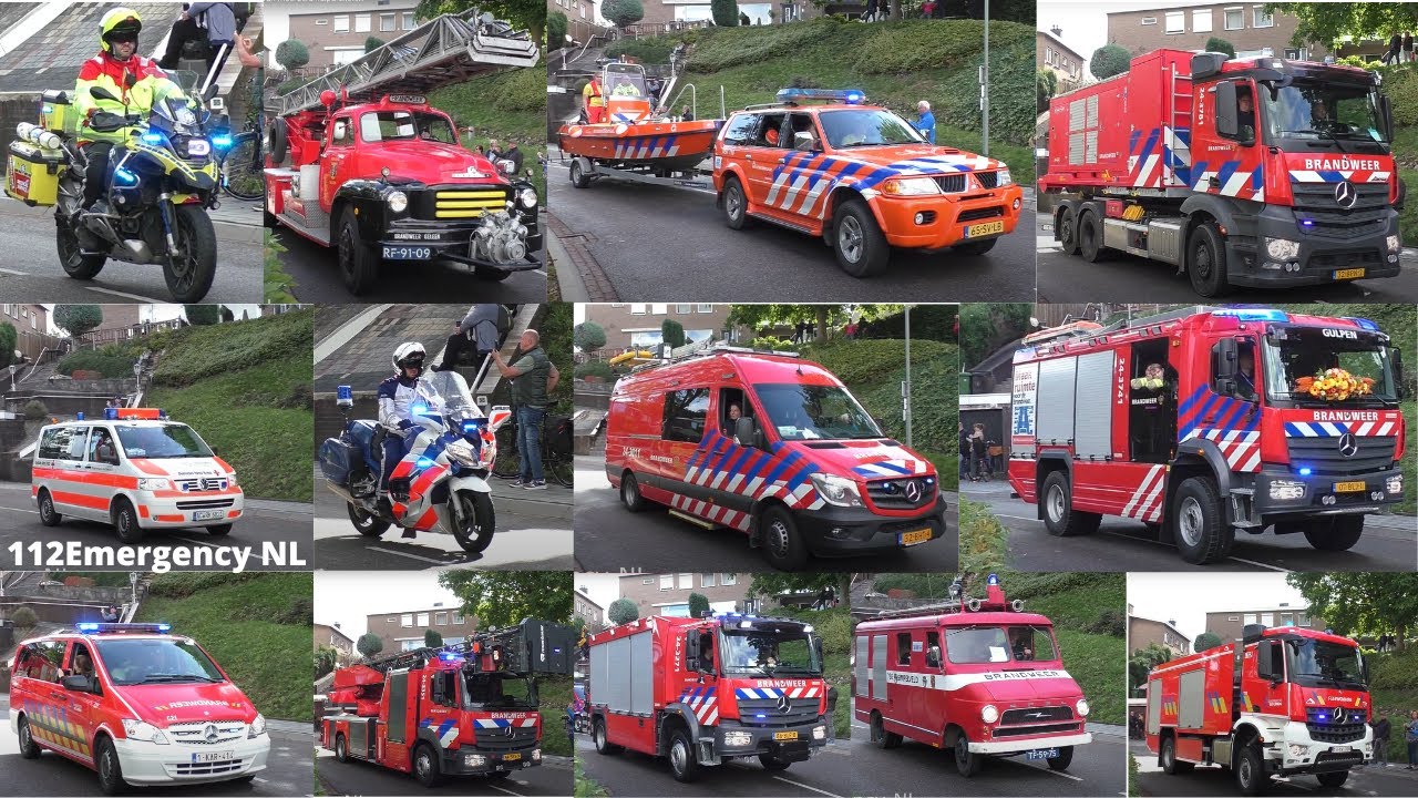 [200-jarig bestaan brandweer Gulpen] Optocht meerdere hulpdiensten uit Nederland, België & Duitsland