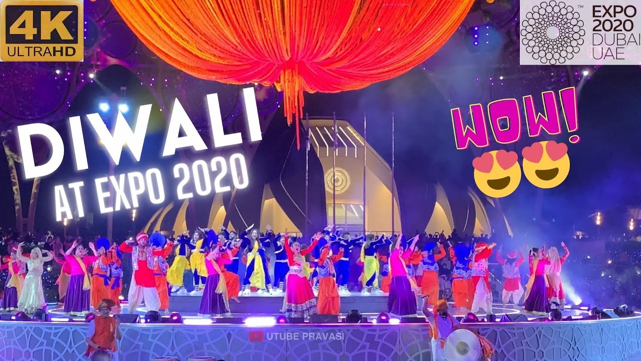DIWALI at EXPO 2020 Dubai - Indian artists performing at Al Wasl Plaza |  Mind-blowing Dance Show!