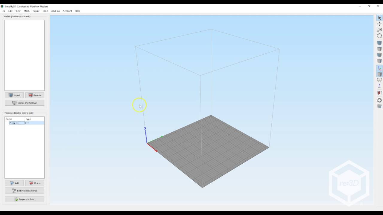 Importing profiles to Simplify3D