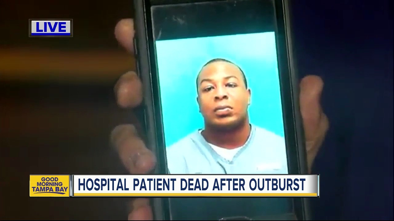 Hospital patient dead after outburst