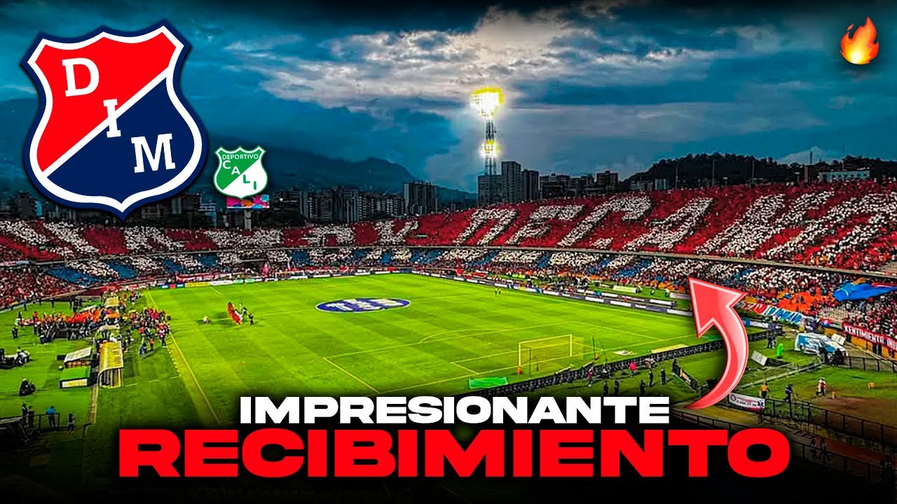 🔴🔵DESDE LA TRIBUNA TIFO SALIDA HINCHADA del MEDELLIN vs Cali 0-0 Liga betplay 2025 Atanasio Girardot