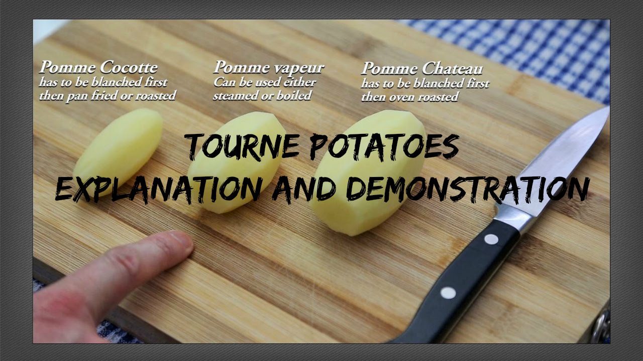 How To Make Tourne Potatoes - Explanation and Demonstration - French Culinary Techniques