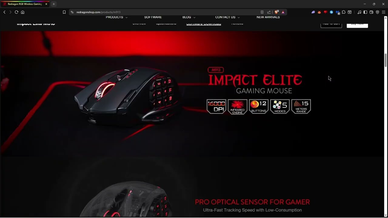 Redragon IMPACT ELITE M913 &mdash; руководство по настройке мыши через ПО 🎮