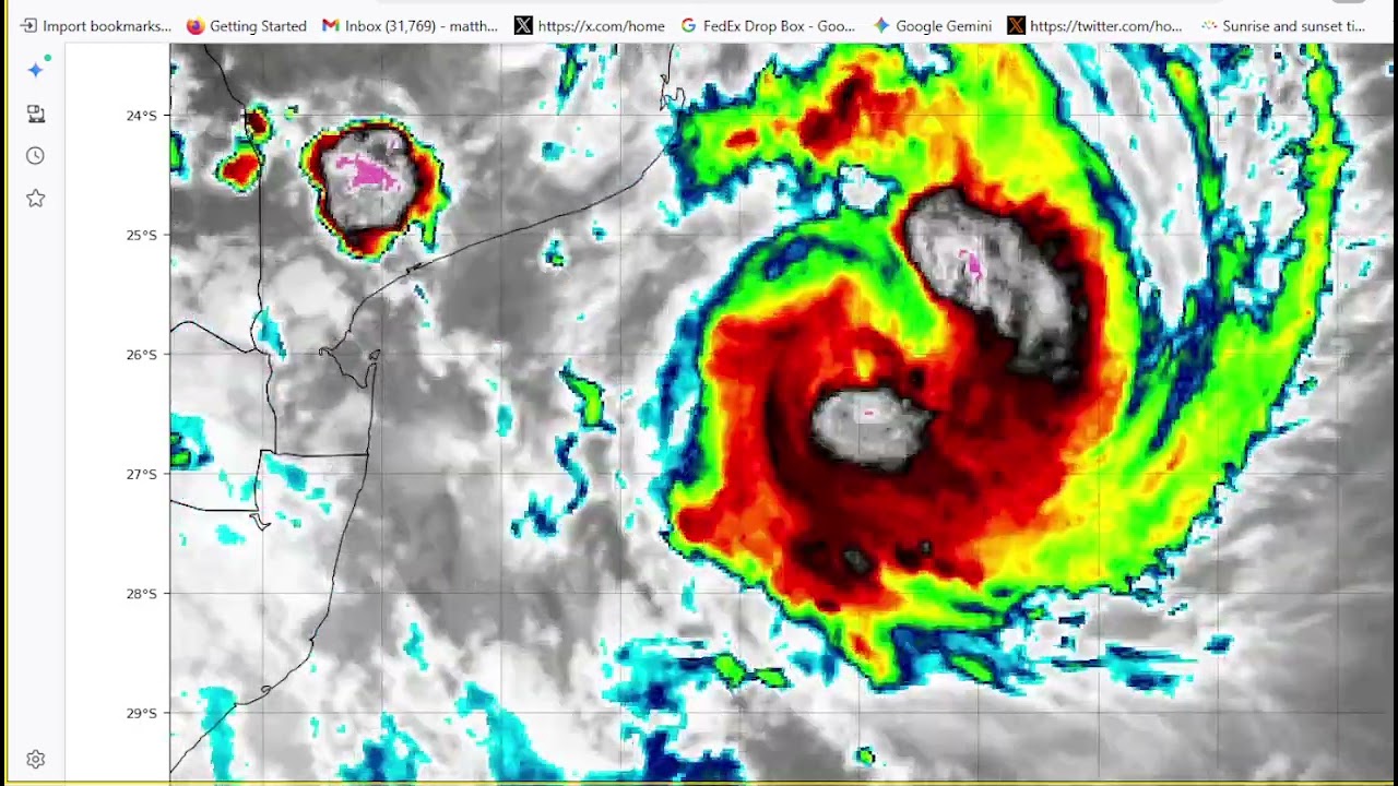 Tropical Cyclone GEZANI, worldwatch as of 8am pst, Feb 14th