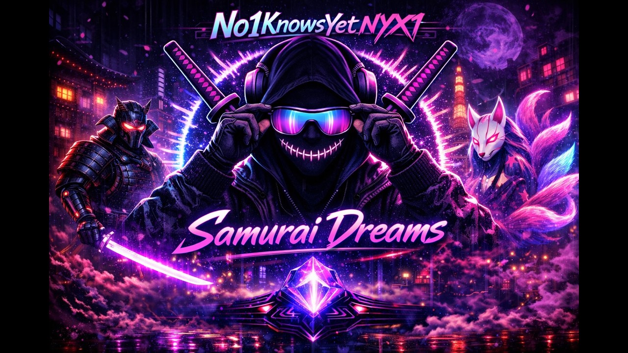 Samurai Dreams 🗡️ | Cyberpunk Drift Phonk | NYX1 AI Music Visualiser