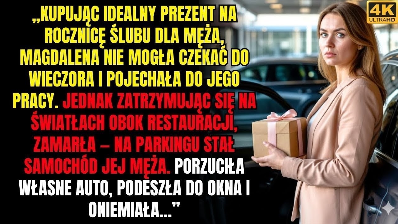 „Jadąc do pracy męża, żeby dać mu prezent, zobaczyłam jego samochód przy restauracji  A spoglądając