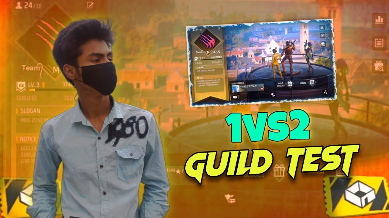 HARDEST GUILD TEST 1V2 LIVE || GUILD TEST LIVE   || MHS ON FIRE🔥#nonstopgaming #mhslive