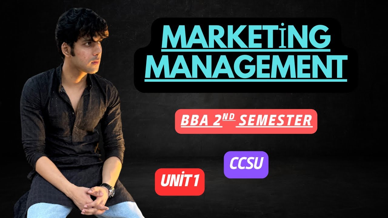 Marketing Management for BBA 2nd Semester | CCS University