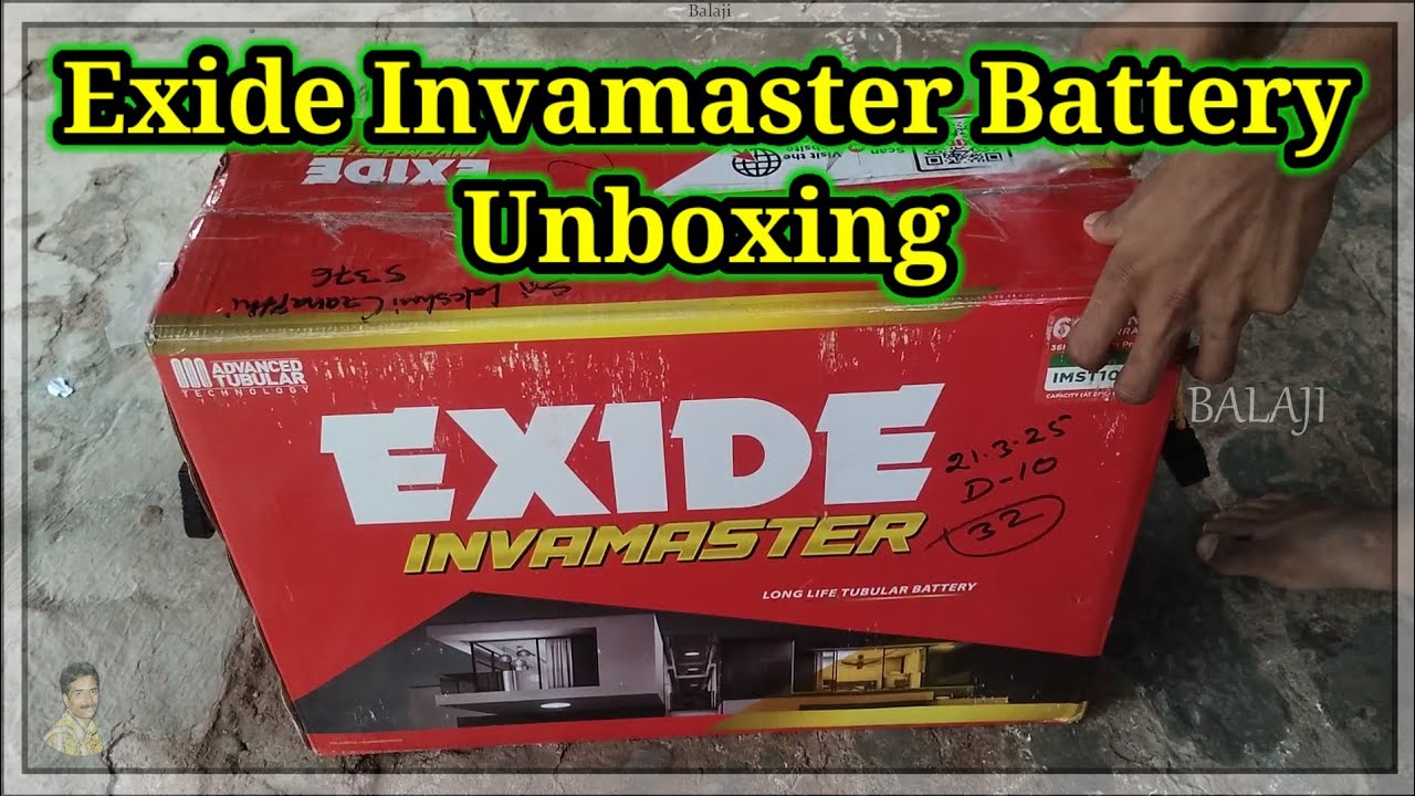 Exide 100AH Invamaster Inverter Battery Unboxing & Price Telugu | Best Inverter Battery for Home