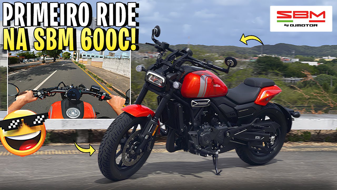 🔥TESTAMOS A NOVA SBM 600C CUSTOM! A MOTO É ISSO TUDO MESMO?
