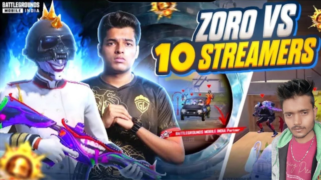 Zoro vs 10 streamers macth in bgmi @JONATHANGAMINGYT @LoLzZzGaming @MayurGaming @ZoroisliveBGMI bgmi