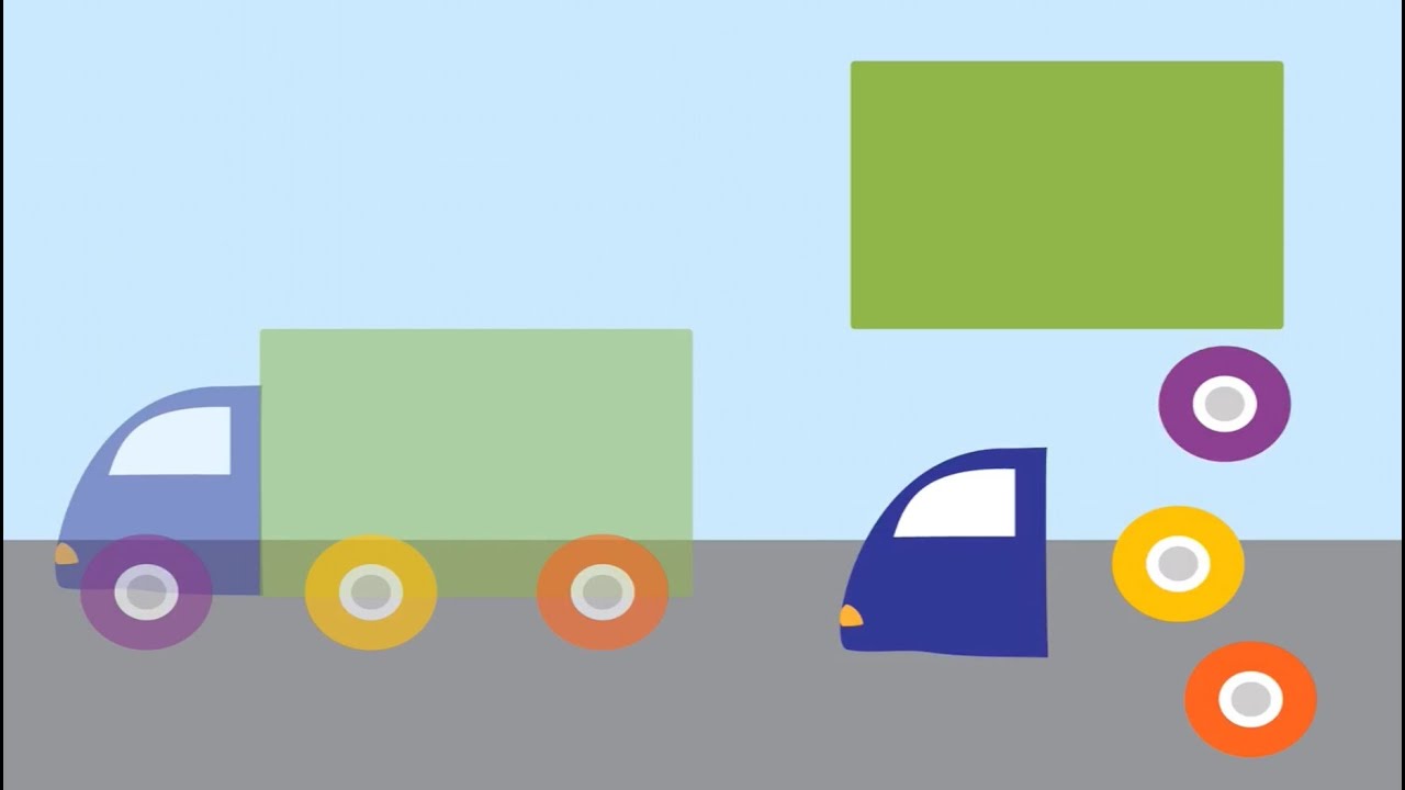 Cars and Trucks for Kids Math Games - Learning Color, Shapes and Numbers for Children