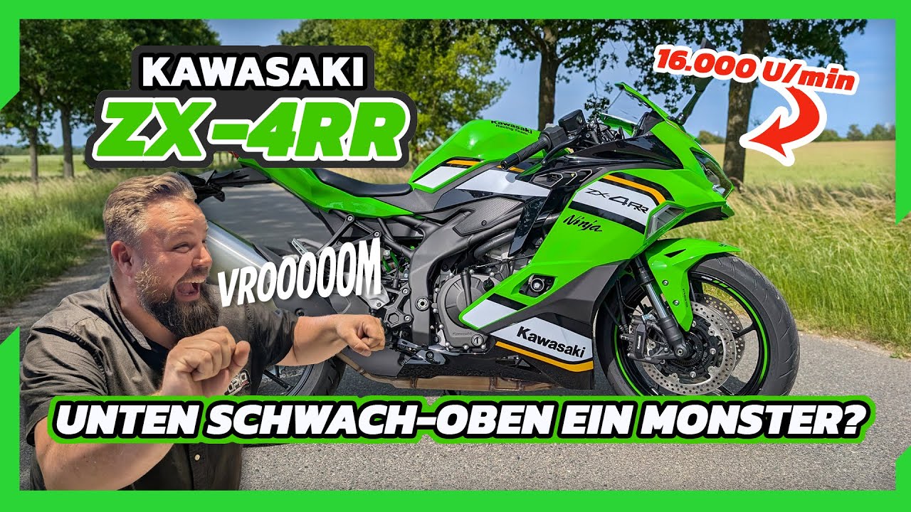 Kawasaki Ninja ZX-4RR: Unten schwach & oben ein Monster? Im Test: Fahwerk, Bremsen, Tacho ...