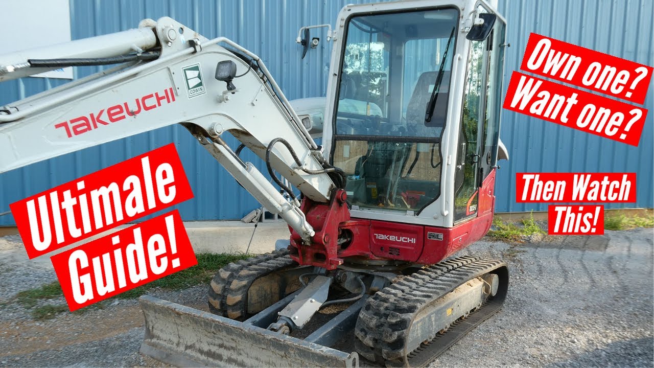 Обзор и пошаговое руководство по мини-экскаватору Takeuchi изнутри и снаружи!