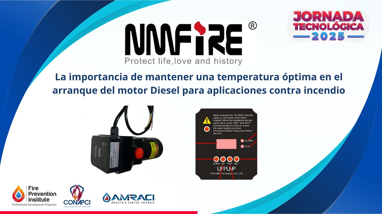 NM FIRE: Temperatura óptima en el arranque del motor Diesel para aplicaciones contra incendio