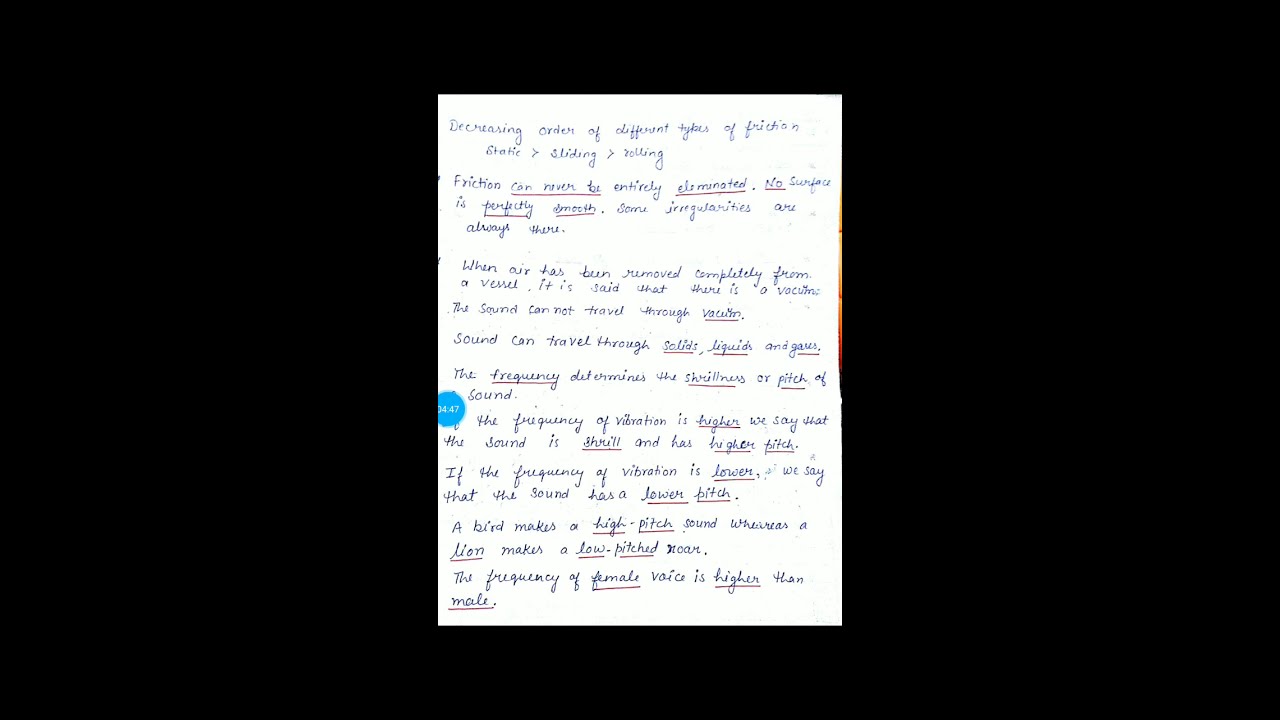 Science NCERT (Class 8)  important points part 2