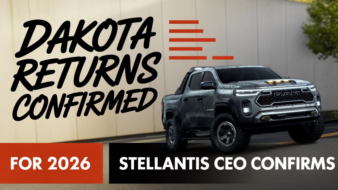 Генеральный директор Stellantis подтвердил возвращение Ram Dakota 2026: среднеразмерного грузовик...