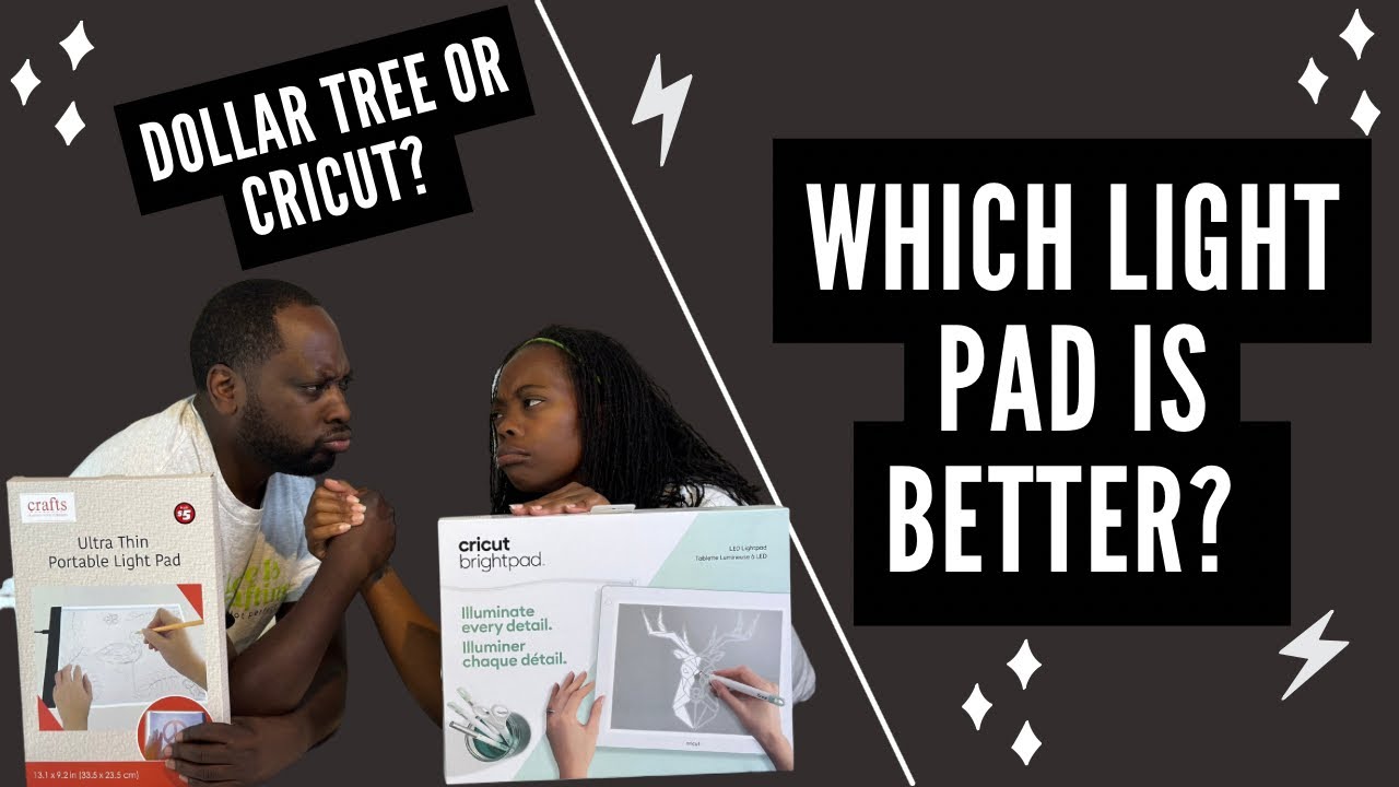 CRICUT BRIGHTPAD OR DOLLAR TREE ULTRA THIN| LIGHT PAD REVIEW