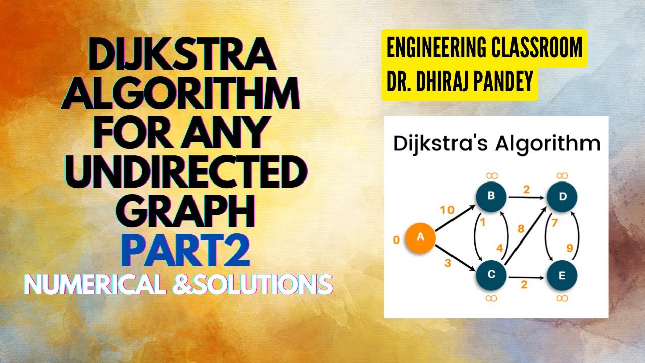 Dijkstra Algorithm (Numerical With Sol.)_PART 2_ ENGINEERING CLASSROOM