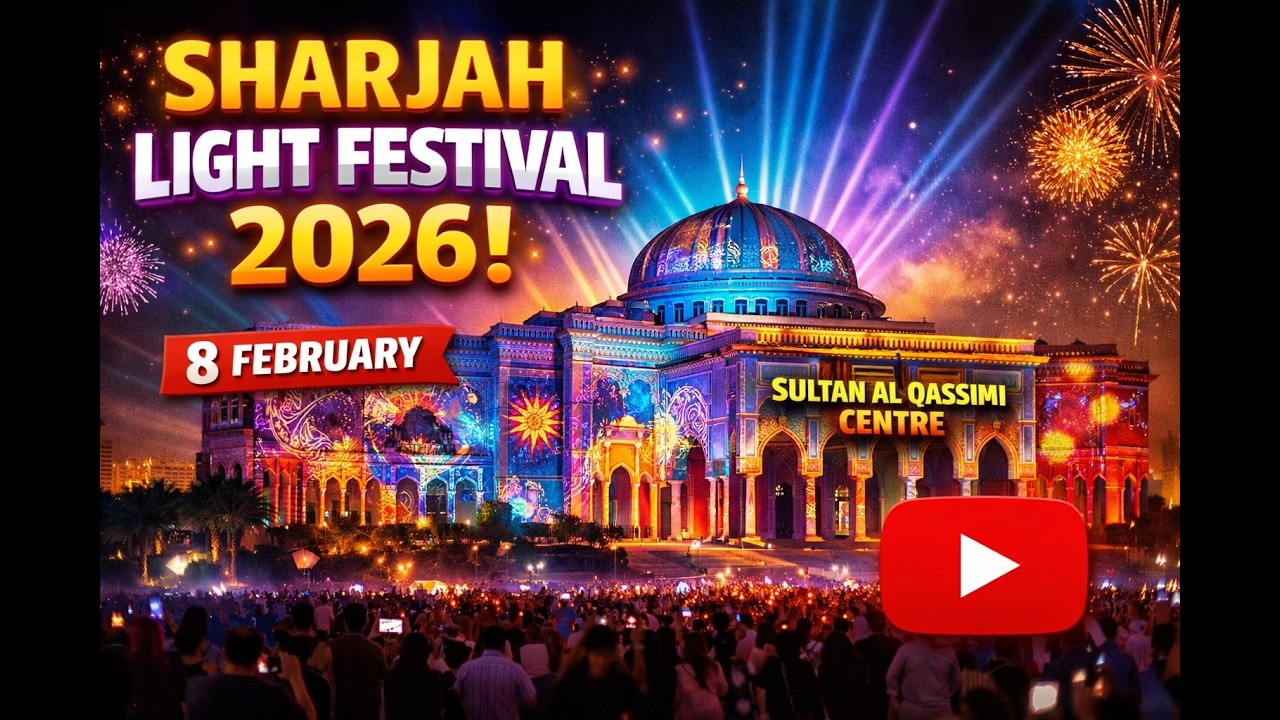 Sharjaj light Festival | 8 FEB 26 | Dr Sultan Al Qasimi Centre (University City area