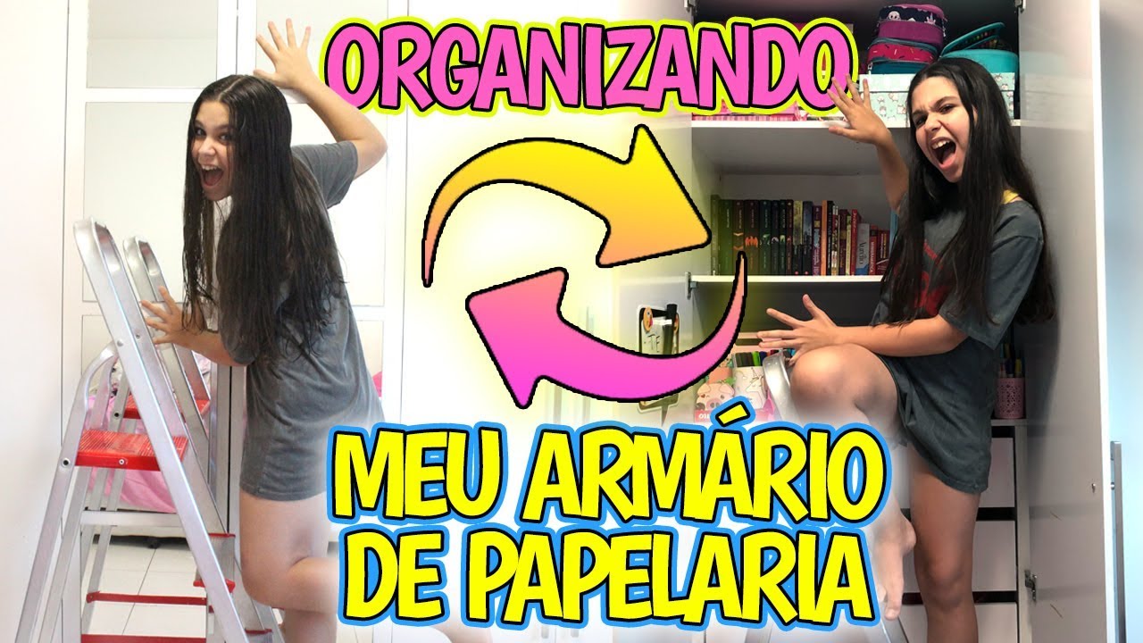 ARRUMANDO  MEU ARMÁRIO DE PAPELARIA. QUE BAGUNÇA!!