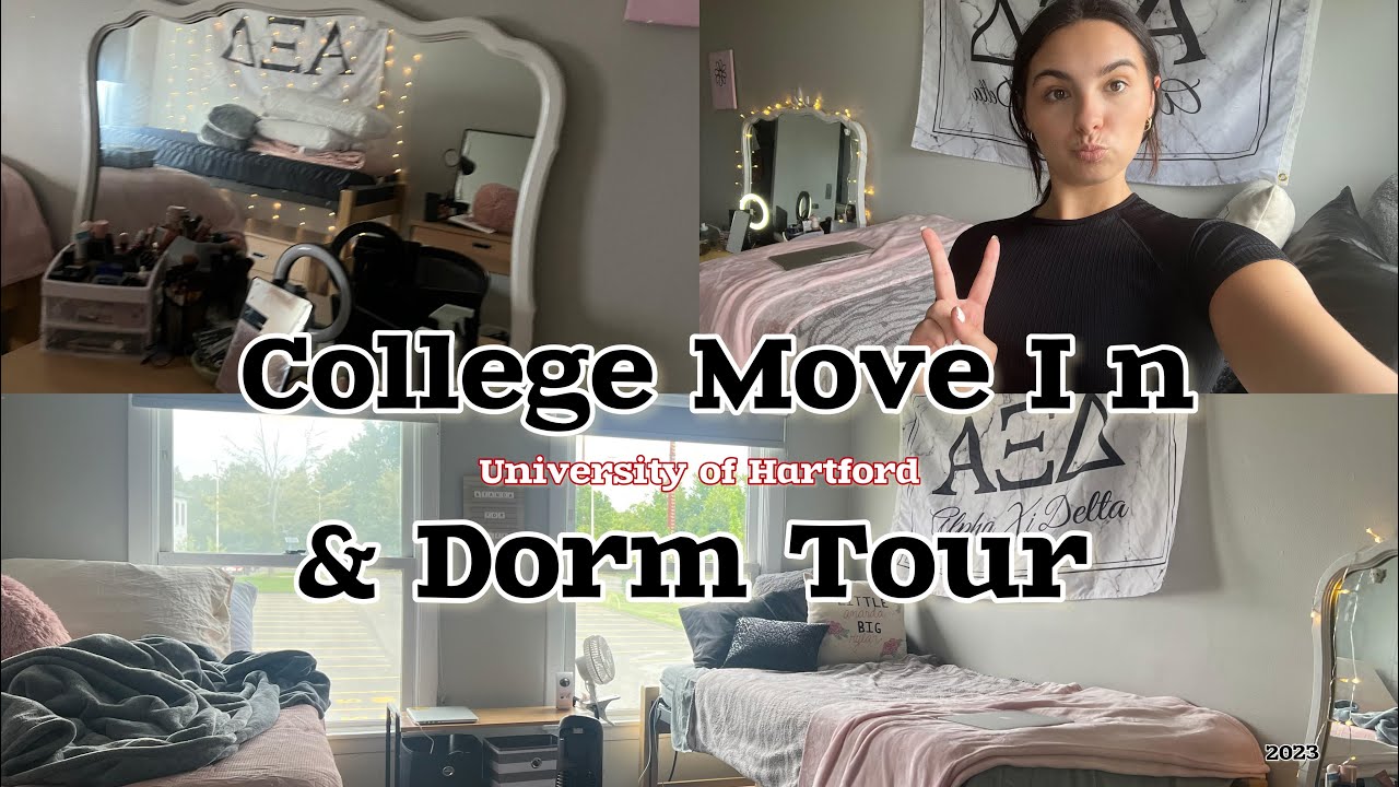 UNIVERSITY OF HARTFORD MOVE IN DAY/ DORM TOUR!!
