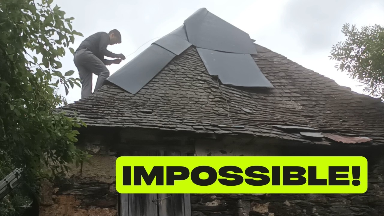 This Roof won't collapse. I Found the Simplest Solution to reach the edge!