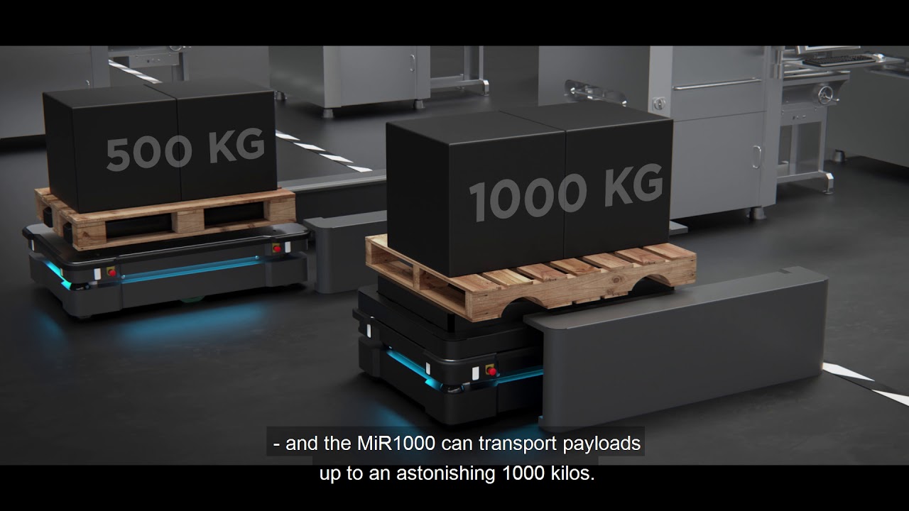 Optimized Internal Transportation of Heavy Loads and Pallets with MiR1000 and MiR500