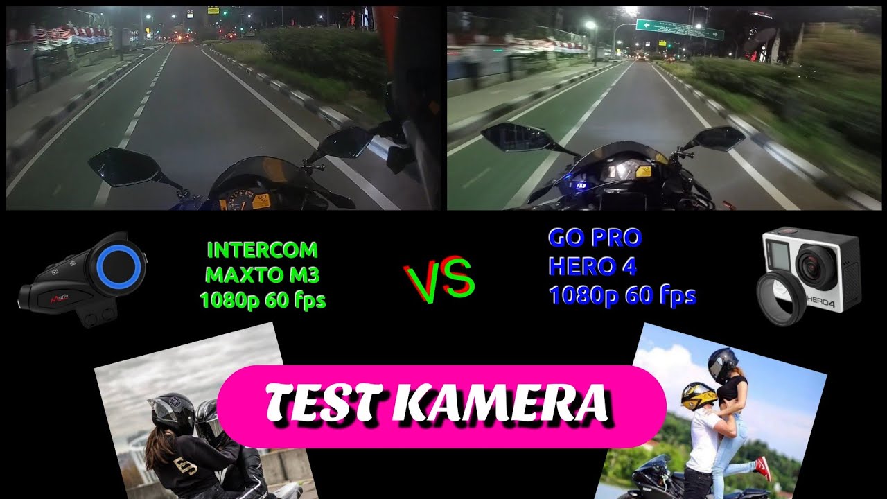 Maxto M3 (Mod Mic) VS Go Pro Hero 4‼️Night Ride‼️#maxtom3 #goprohero4 #motovlog