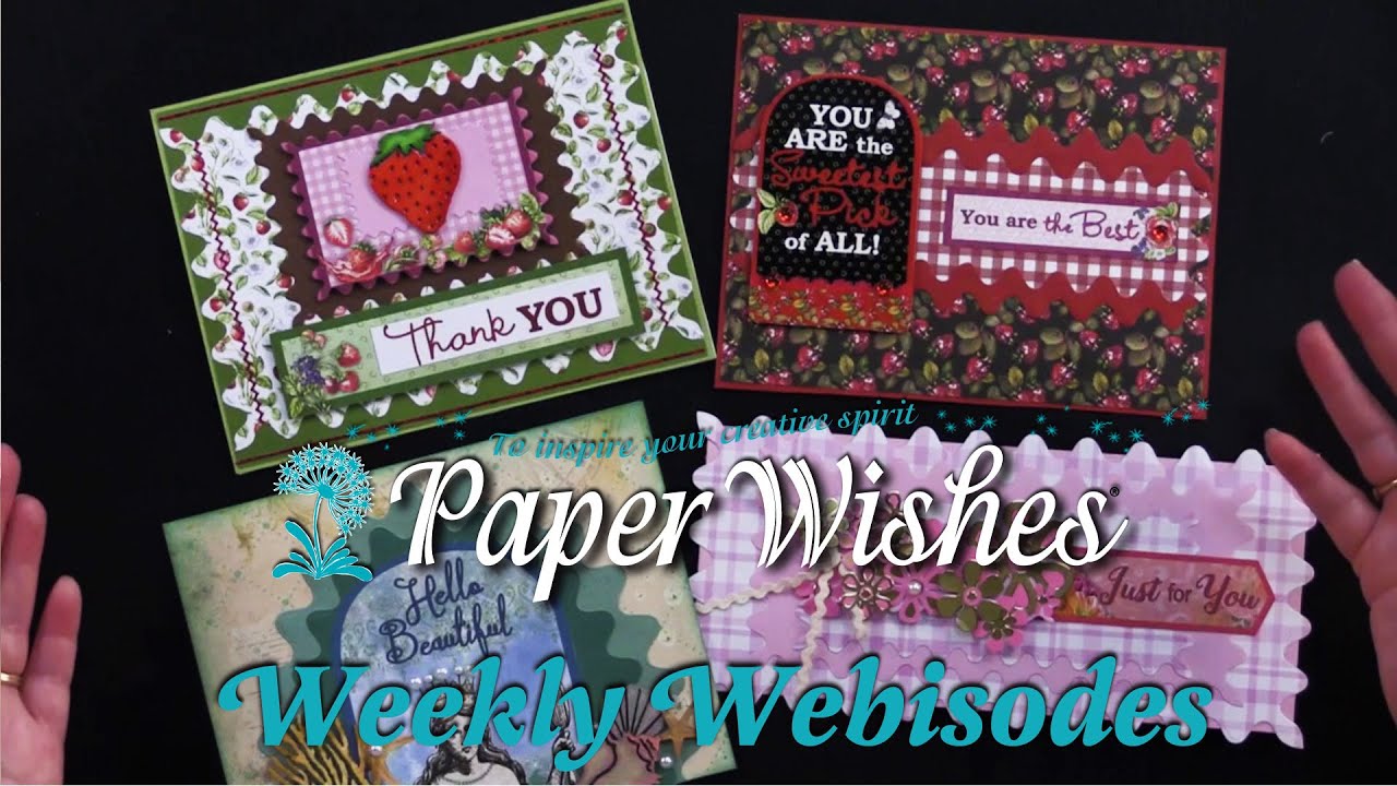 4 Charming Cards Using Rick Rack Dies by Creative Craft Products (giveaway ended)