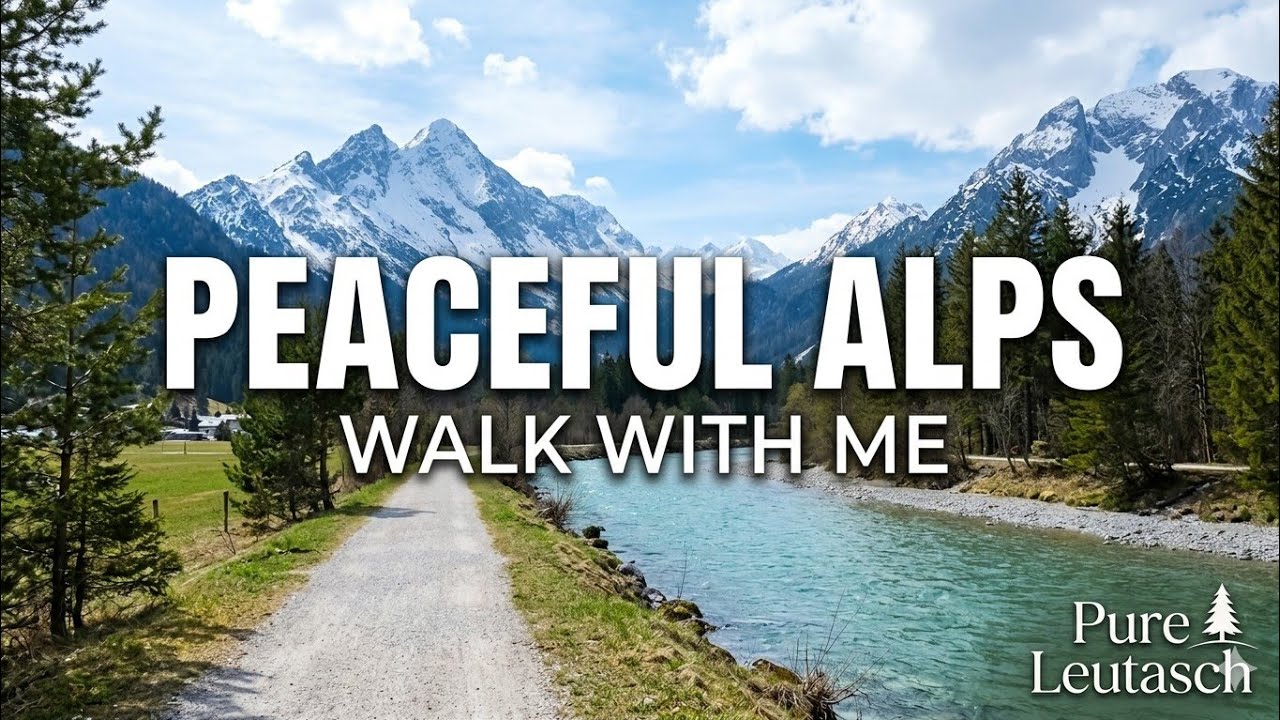Peaceful Walk in Leutasch, Austria | Early Spring Nature ASMR | 4K