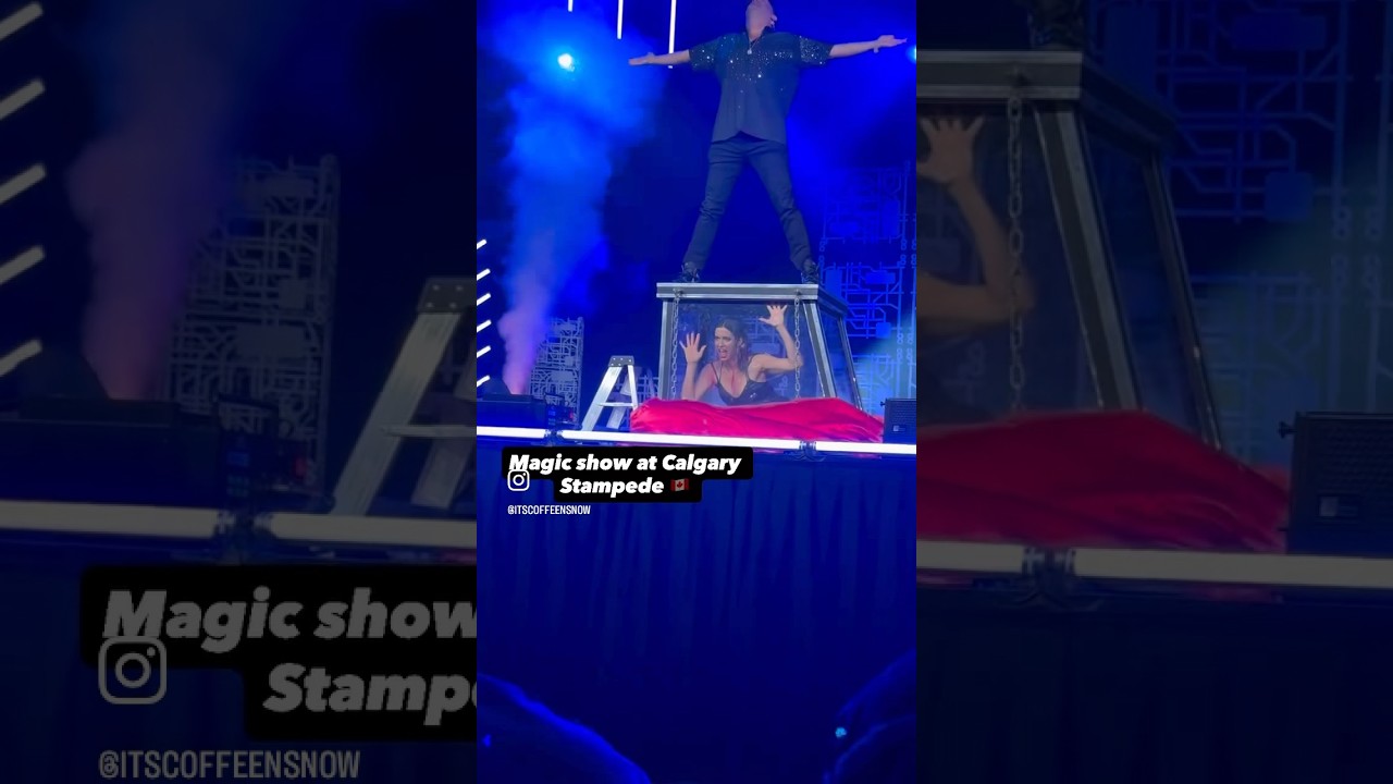 Magic show at #calgarystampede #calgaryevents #lifeincalgary #calgarynews