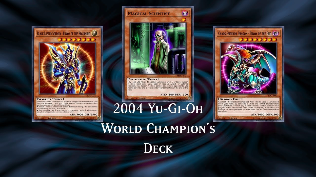 2004 Yu-Gi-Oh World Champion Decklist - Chaos Control - Masatoshi Togawa