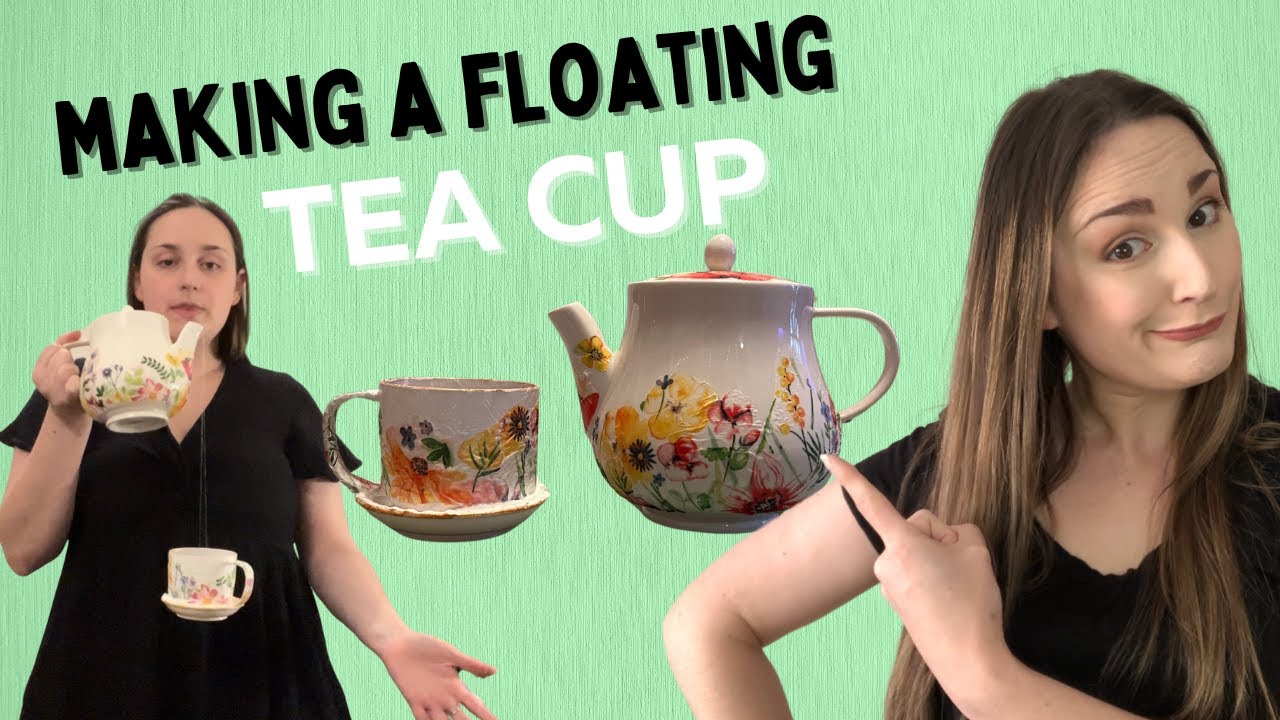 Making a FLOATING TEA CUP for Mary Poppins! Full tutorial on how I made this magic prop.
