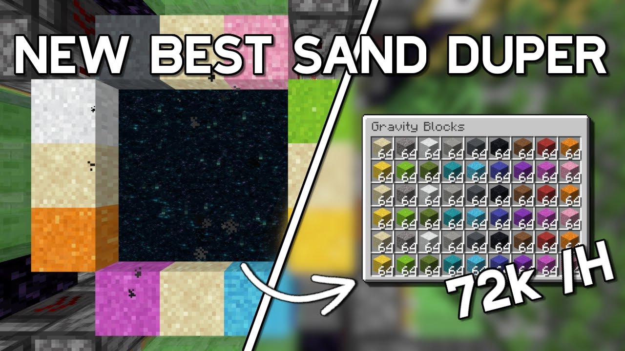Best Sand Duper Minecraft 1.21.10 - 72,000 Items per Hour - Gravity Block Duper Glitch