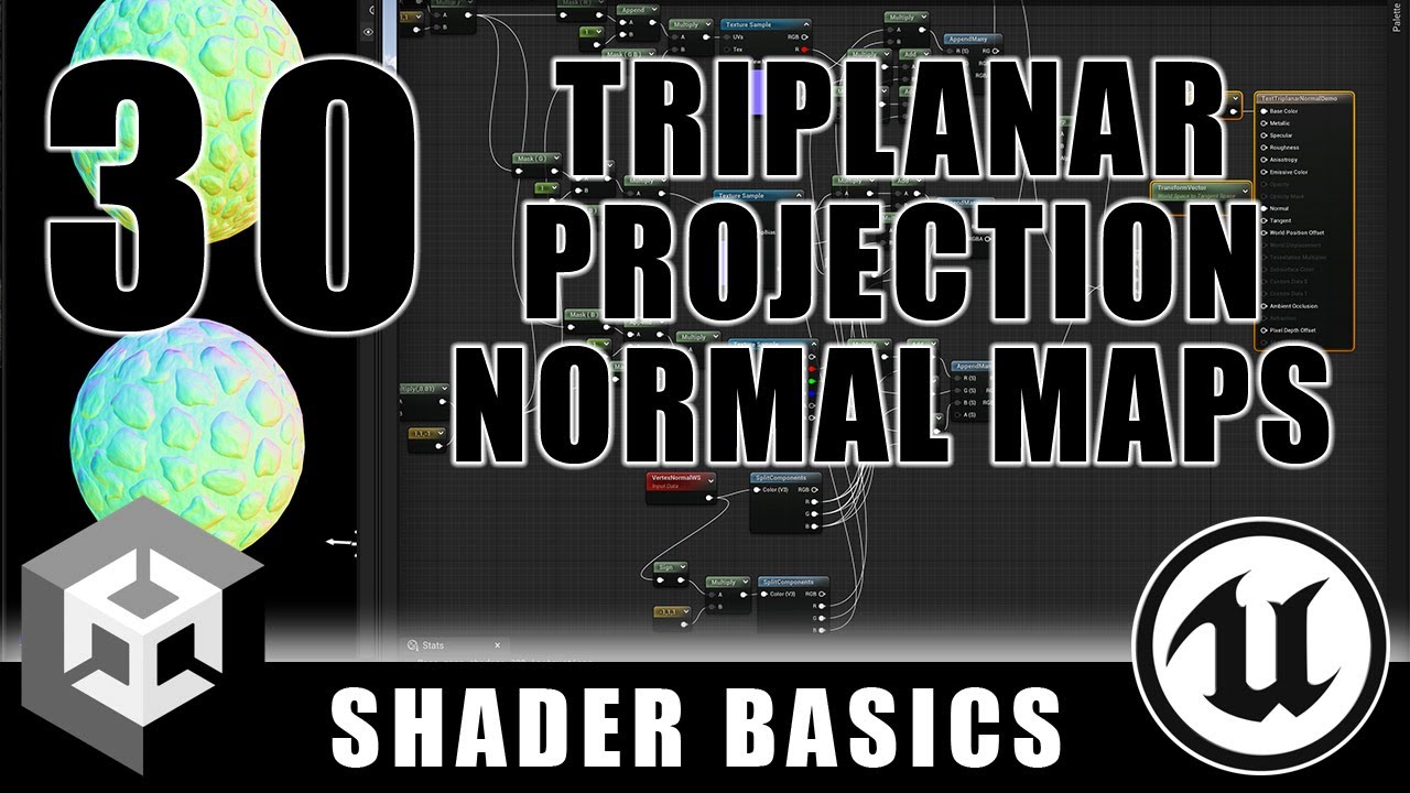 Triplanar Projection Normal Maps - Shader Graph Basics - Episode 30