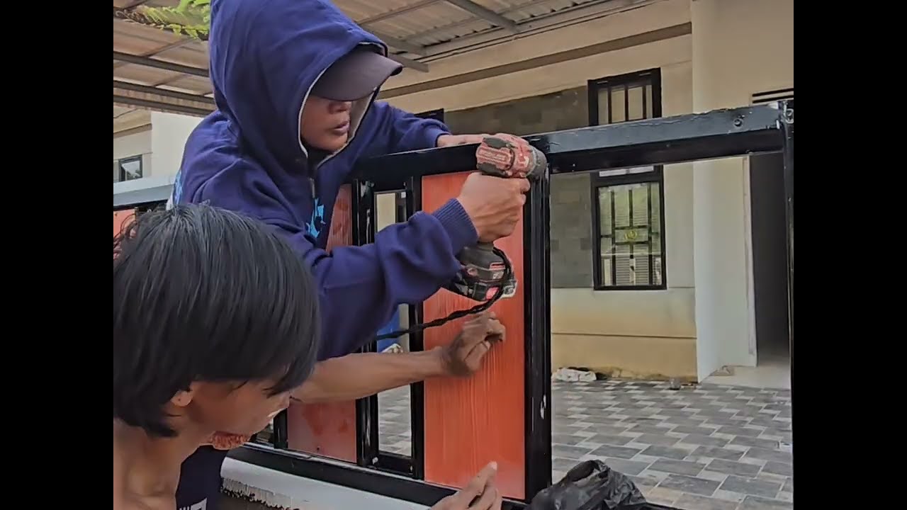 Proses Membuat pagar baja ringan lisplang