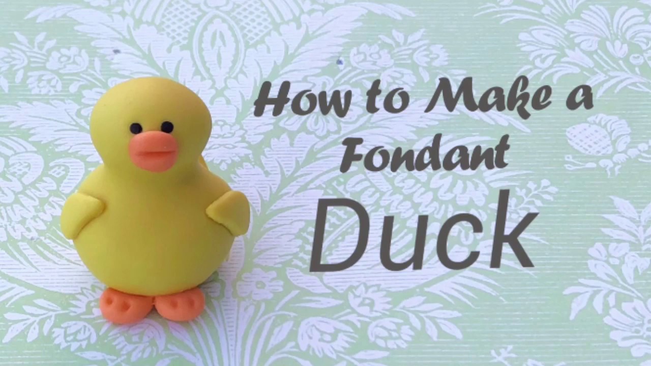 How to make a fondant Duck