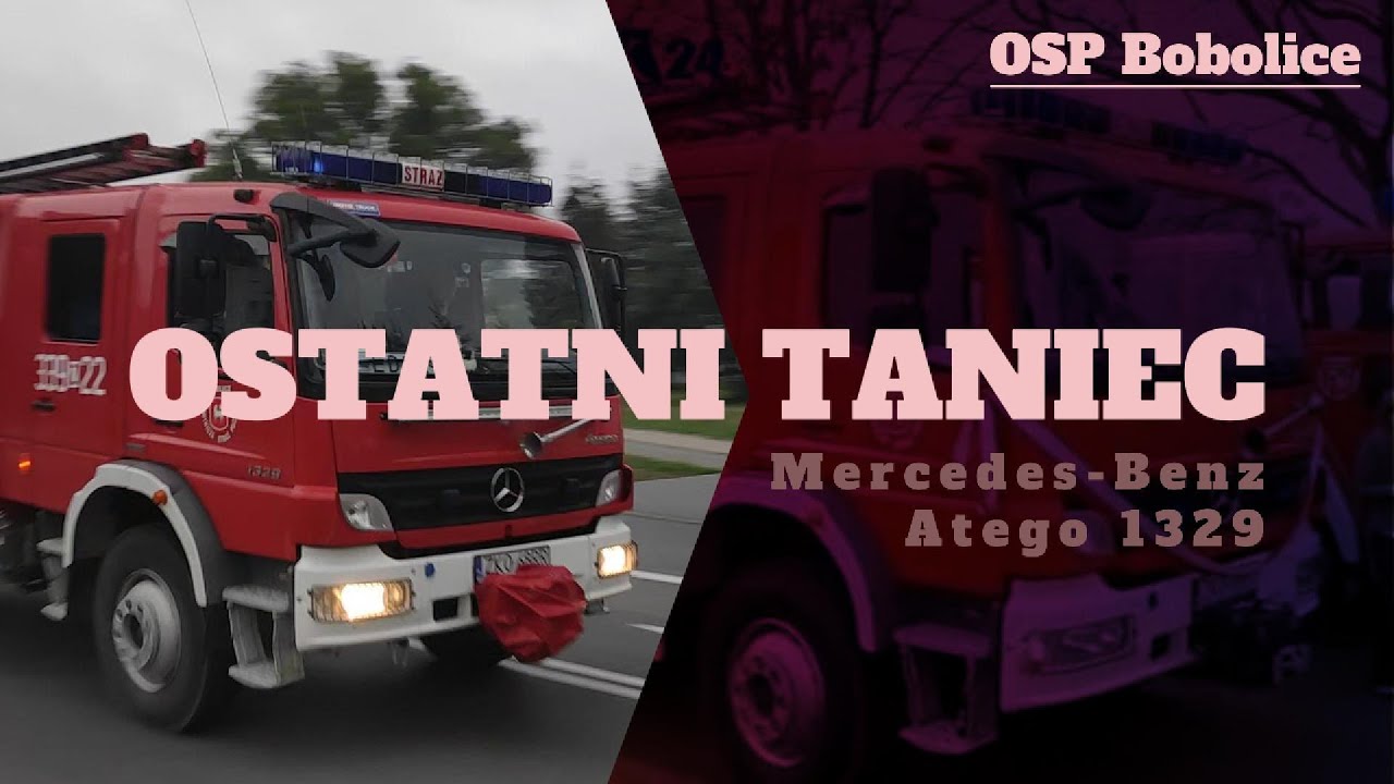 🚒 OSTATNI TANIEC | MB Atego 1329AF | OSP Bobolice 🚨 #998 #112 #alarmowo #feuerwehr #mercedes #straż