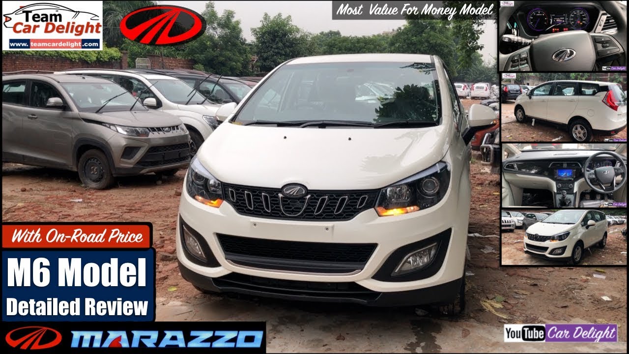 Marazzo M6 Model Detailed Review with On Road Price,Features,Interior | Marazzo White Colour